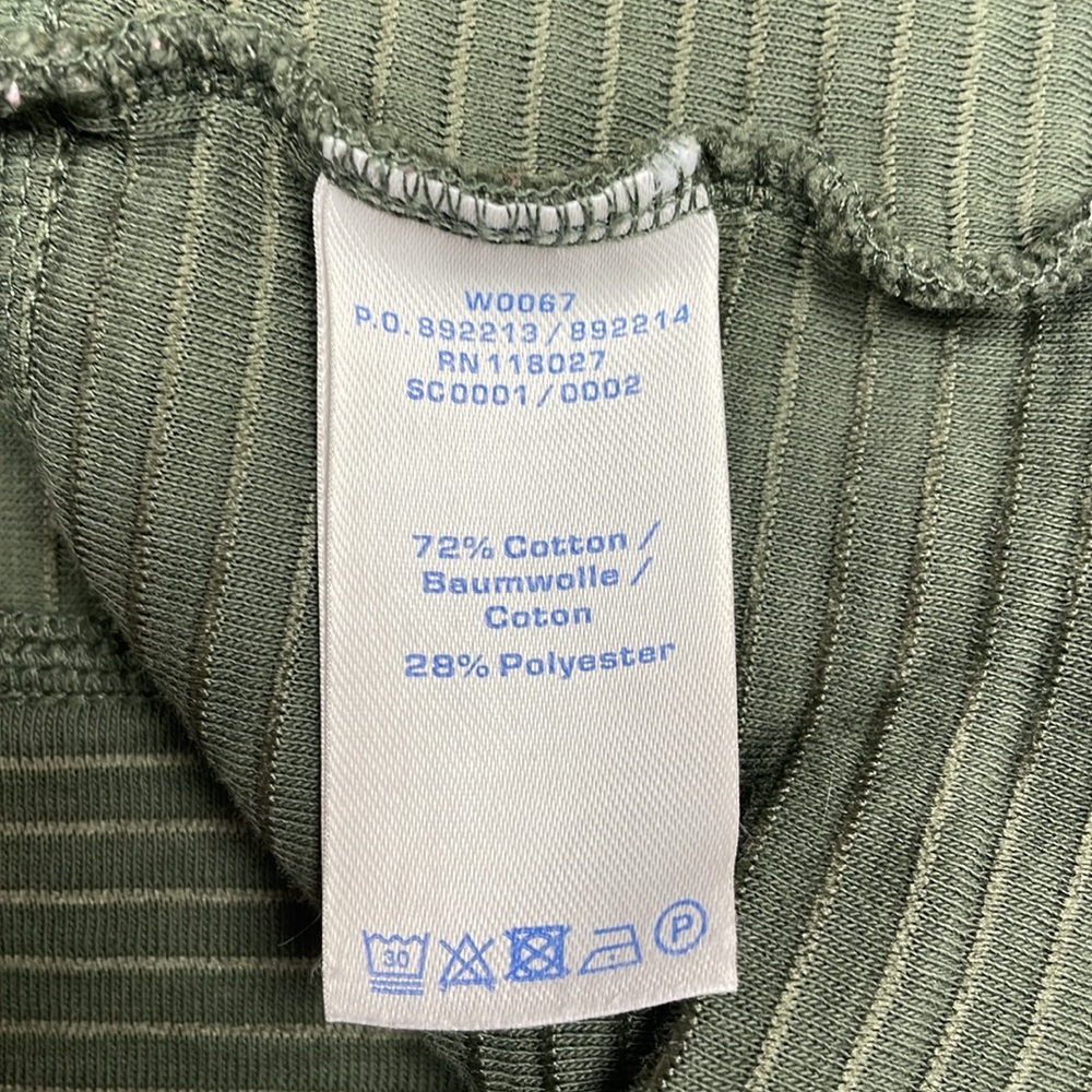 Boden Hattie Ribbed Knit Crewneck Short Sleeve Relaxed Shirt Green 12 - Picture 8 of 8